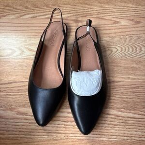 NWT Madewell Margot slingback black flat